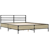 Bed Frame without Mattress Sonoma Oak 150x200 cm King Size 3280048