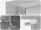 Bathroom Mirror Cabinet Grey Sonoma 100 x 14.5 x 70 cm 889124