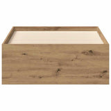 Bed Frame without Mattress Artisan Oak 90x190 cm Single Engineered Wood 3328826