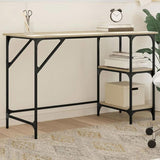 Desk Sonoma Oak 120x50x75 cm Metal and Engineered Wood 845322