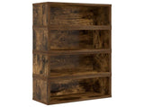 CD Storage Rack 4 pcs Smoked Oak 40 x 17 x 17 cm 8012720