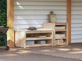 Outdoor Kitchen Cabinet MEPPEL 2 pcs Natural Douglas 3443793