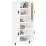 Highboard White 69.5x34x180 cm Engineered Wood 3199553
