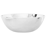 Wash Basin 28x10 cm Ceramic Silver 143489