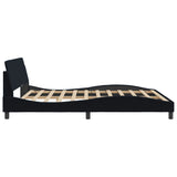 Bed Frame "Dover" Black 180x200 cm Super King Velvet 373338