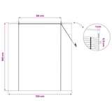 Roller Blind Natural 130 x 160 cm Bamboo 42039754