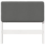 Upholstered Headboard White and Light Grey 100 cm 880087