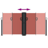 Retractable Side Awning Terracotta 120x600 cm 4004603