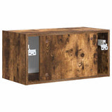 TV Wall Cabinet Smoked Oak 60 x 31 x 29.5 cm Engineered Wood 892199
