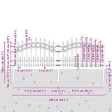 Garden Fence KAMPEN White 42003973