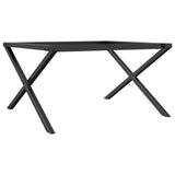 Coffee Table Legs X-Frame 80x70x43 cm Steel 357899