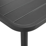 44262 5 Piece Outdoor Dining Set Steel Dark Grey