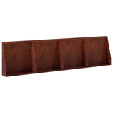 Retaining Wall 4 pcs 40 x 12 x 30 cm Weathering Steel Rusty 3449057