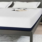 Mattress White and Blue 180 x 200 cm Gel Memory Foam 4106344
