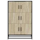 Highboard Sonoma Oak 68x35x106.5 cm Engineered Wood and Metal 849070