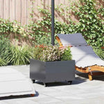 Parasol Base with Planter Anthracite 45 x 45 x 45 cm Steel 42010368