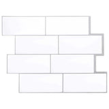 Decorative Stickers 20 pcs White Grey 29 x 21 cm 42021228