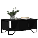 ZNTS Coffee Table Black 100x51x40 cm Engineered Wood 848489