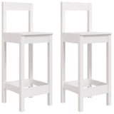 3 Piece Garden Bar Set White Solid Wood Pine 3154736