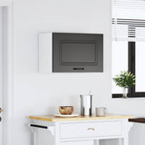 Kitchen Wall Cabinet Kalmar Black Engineered Wood 853598