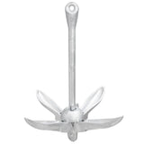 Folding Anchor with Rope Silver 3.2 kg Malleable Iron 94286