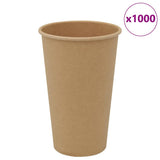 Paper Coffee Cups 1000 pcs 16oz 400ml Brown 4102797