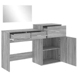 3 Piece Dressing Table Set Grey Sonoma Engineered Wood 3276523