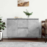 Sideboard Concrete Grey 101.5x35x70 cm Engineered Wood 827208