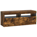 5 Piece LED TV Cabinet Smoked Oak Engineered Wood 3417007