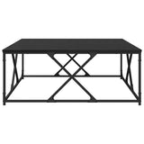 Coffee Table Black Oak 100 x 100 x 40 cm Engineered Wood 882771