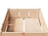 Garden Planter Nature 70 x 70 x 70 cm Solid Pine Wood 8000848
