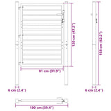 Garden Gate Lockable Black 100x120 cm Aluminium 42004147