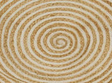 Area Rugs White 240 cm Jute 42010753