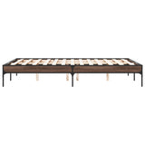 Bed Frame without Mattress Brown Oak 135x190 cm Double 845045