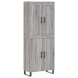 Highboard Grey Sonoma 69.5x34x180 cm Engineered Wood 3199583