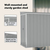 Garden Shed Grey Galvanised Steel Large Garden Shed Rectangular 316226