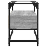 TV Cabinet with Glass Top Grey Sonoma 60x35x51 cm Engineered Wood 846057