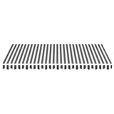 Replacement Fabric for Awning Anthracite and White 4x3 m 311987