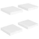 Floating Wall Shelves 4 pcs White 23x23.5x3.8 cm MDF 323804