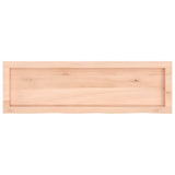 Wall Shelf 100x30x cm Untreated Solid Wood Oak 363561