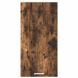 Hanging Cabinet with Door Smoked Oak and White 40 x 31 x 80 cm 884262