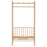 Garden Bench with Pergola 116 cm Bamboo 341742