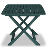 Garden Furniture Set Green Plastic Small Foldable Bistro Set 43582