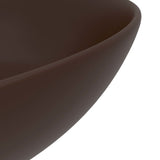 Bathroom Sink Ceramic Dark Brown Round 146984