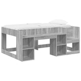 Kids'Bed Frame with Storage Grey Sonoma 80 x 160 cm 3422624