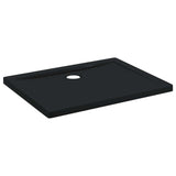 Shower Base Tray with Dots 90 x 70 x 4 cm ABS Black 42033511