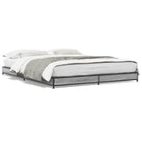 Bed Frame without Mattress Grey Sonoma 120x200 cm 845154