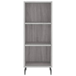 ZNTS Sideboard Grey Sonoma 34.5x32.5x90 cm Engineered Wood 828754