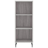 ZNTS Sideboard Grey Sonoma 34.5x32.5x90 cm Engineered Wood 828754