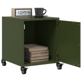 Bedside Cabinet Olive Green 36x39x43.5 cm Steel 846622